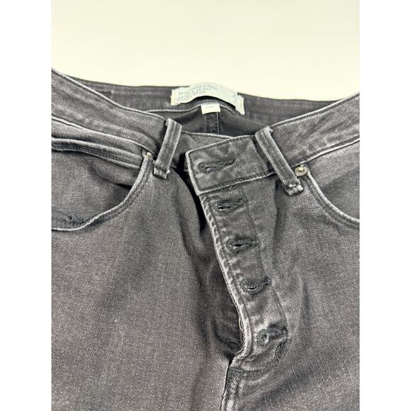 Abercrombie & Fitch Women’s Black Distressed Skinny Jeans 28 / 6 Short – High - Picture 4 of 9